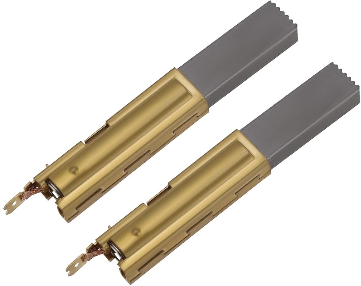 SnelShoppen - 2 Stuks Motor Koolborstels 32mm x 11mm x 6.3mm Geschikt voor Stofzuiger en Natzuiger - Verbeterde Prestaties en Warmteafvoer