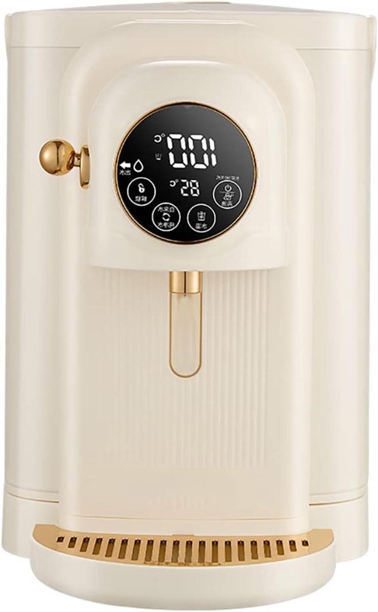Heetwaterdispenser - Waterkoker - Snel Drankjes Maken - Direct Heet Water - 38 Liter Tank - Beige