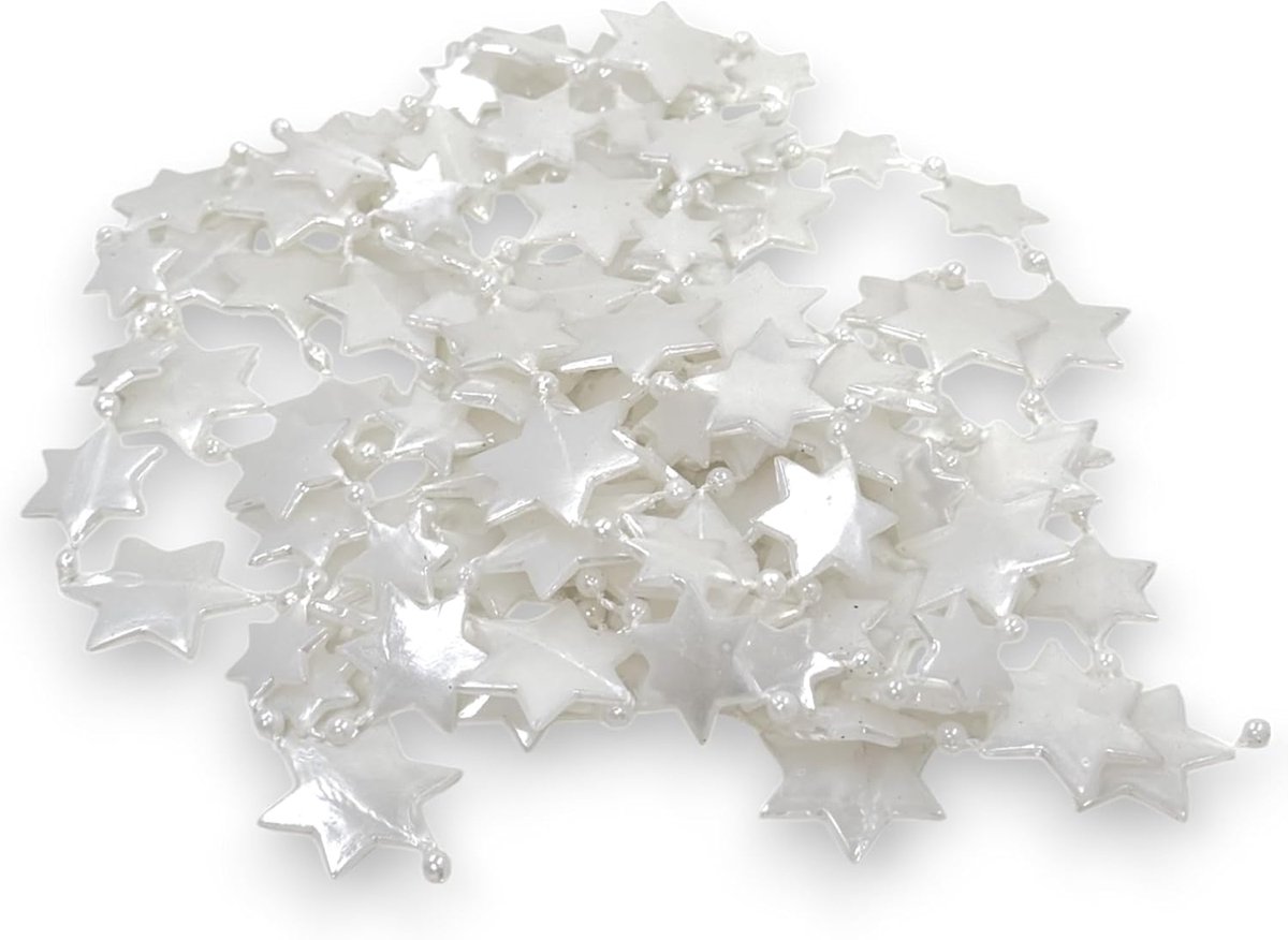 SnelShoppen - MIJOMA Parelslinger - Elegante Parelsnoer, Decoratieve Parelsnoer, Stijlvolle Tafeldecoratie, Kerst, Advent, Bruiloft, 8 mm Decoratieve