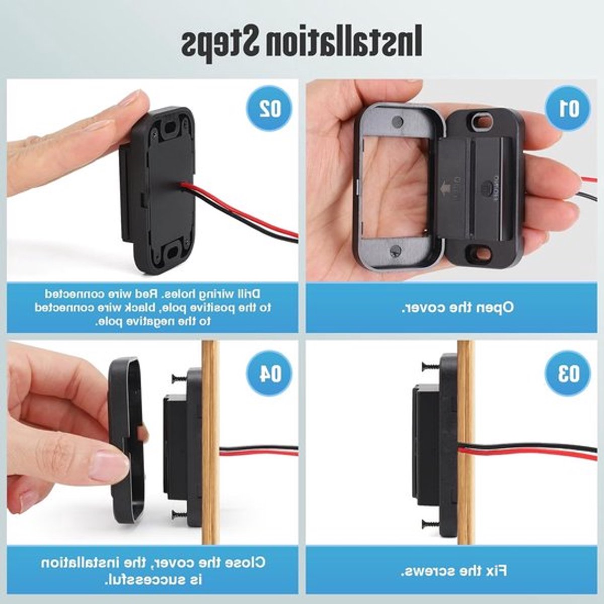 12V USB C Oplaadpoort Auto Lader voor Mobiele Telefoons - Snelladen 65W PD3.0, 18W QC3.0, Waterdicht met Digitale Voltmeter en Schakelaar voor Auto, Boot en Camper – foto 5