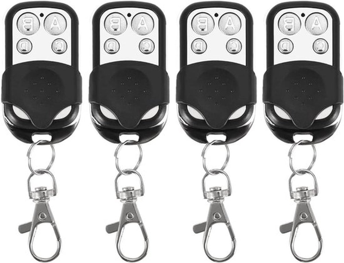 4 Stuks Universele Cloning Sleutelhanger, Draadloze Afstandsbediening voor Auto, Vervangende Sleutel voor Poorten en Deuren