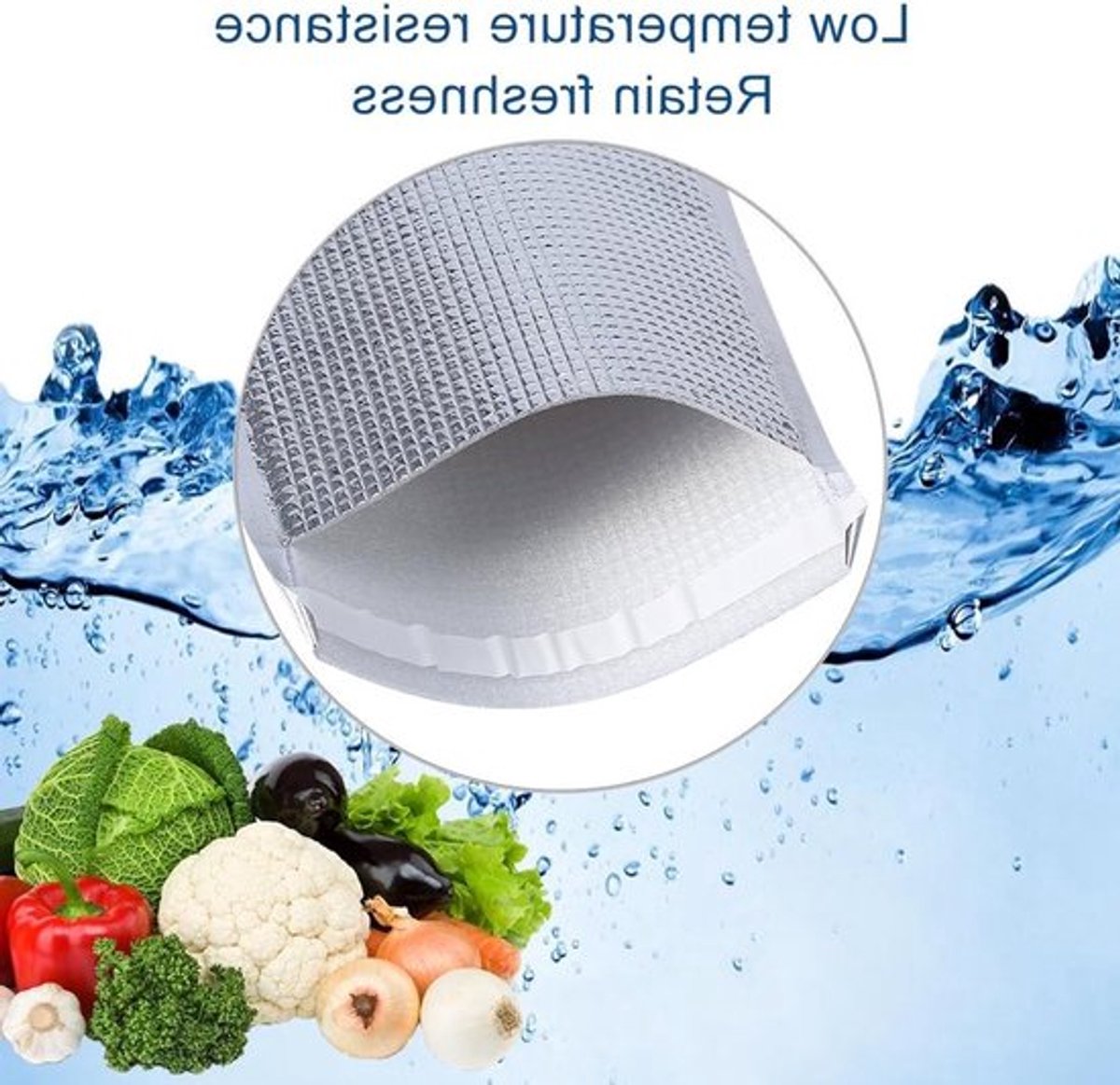 Isolerende Sandwich Tassen voor Voedselopslag - Waterdichte Aluminium Folie Koeltas voor Reizen, School en Picknicks (25x30cm)