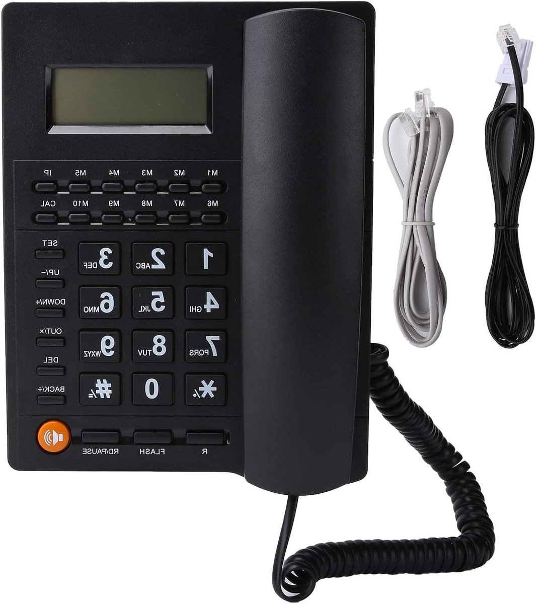 Vaste Telefoon - Senioren Telefoon Thuis - Duidelijk Bellen - Grote Knoppen Handsfree - 22 x 22 x 6 cm