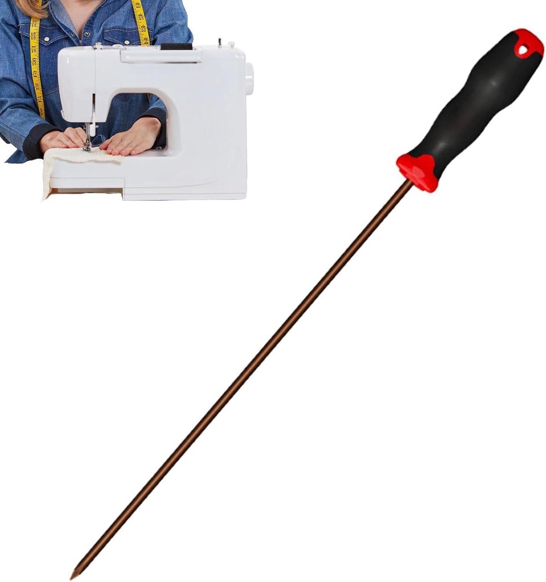 Lange Schroevendraaier - Verlengde Schroevendraaier Magnetische Schroevendraaier - Reparatie in Krappe Ruimtes - Magnetische Schroefbevestiging - 40 cm - Zilverkleurig