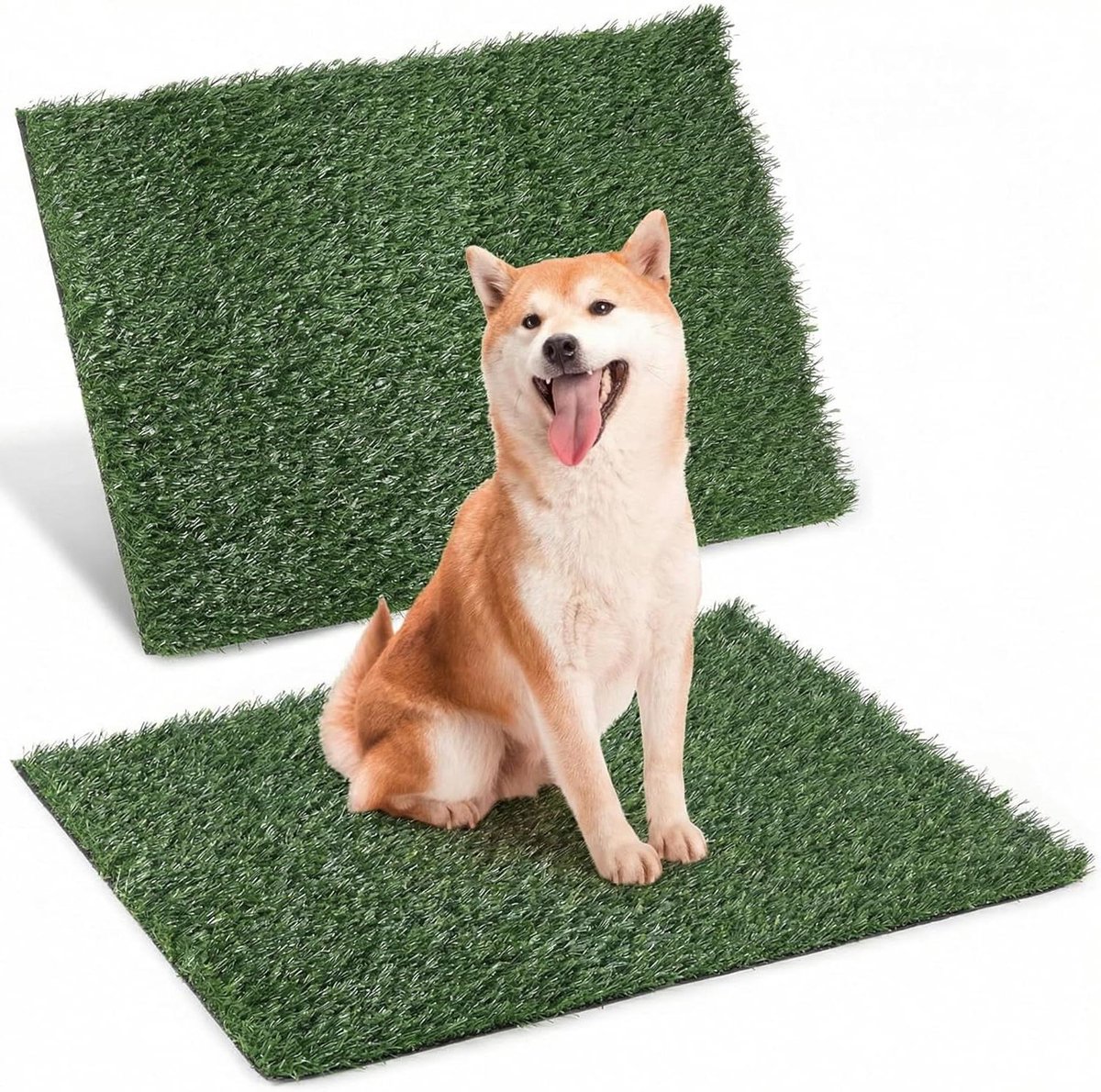 Kunstgras Honden Toilet - Puppy Plasmat - Zindelijkheidstraining Honden - Snelle Afwatering - 50 x 63 cm - Groen