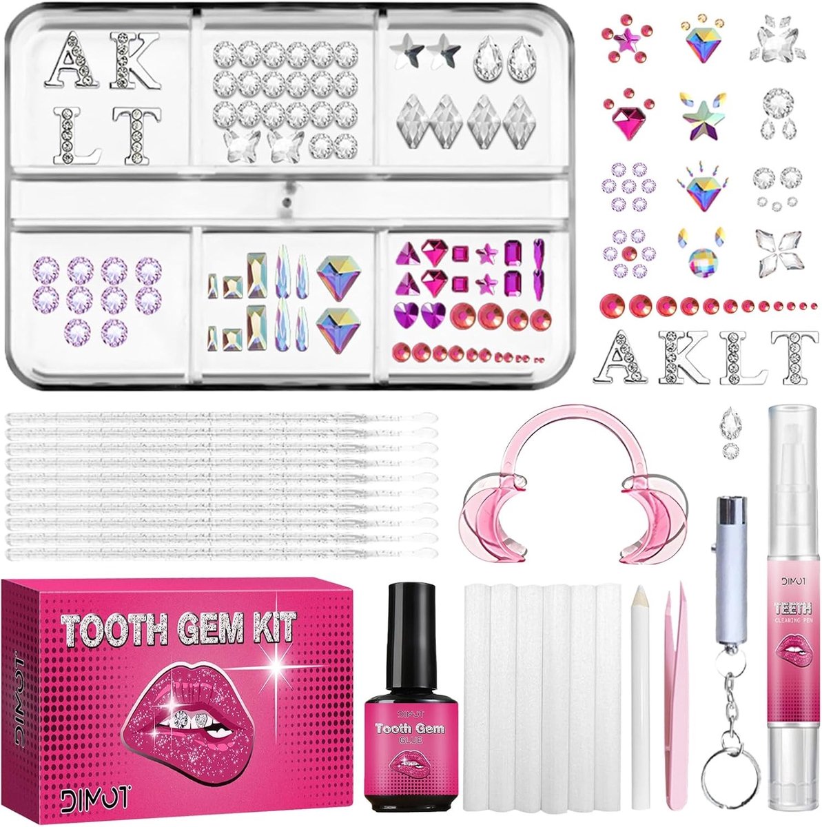 Tooth Gem Set - Multikleur - 139 Kristallen - Doe-Het-Zelf Tandsieraden voor Creatieve Versieringen