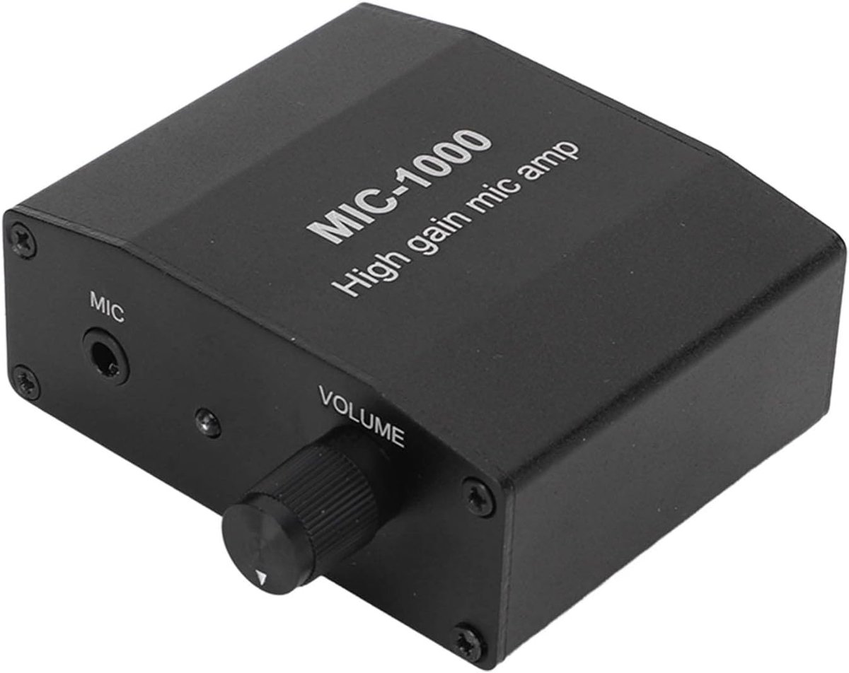 SnelShoppen - Microfoonversterker Audio Versterker 1000x, Mini Stereo Lijnniveau Booster voor Hoofdtelefoons Thuisbioscoop