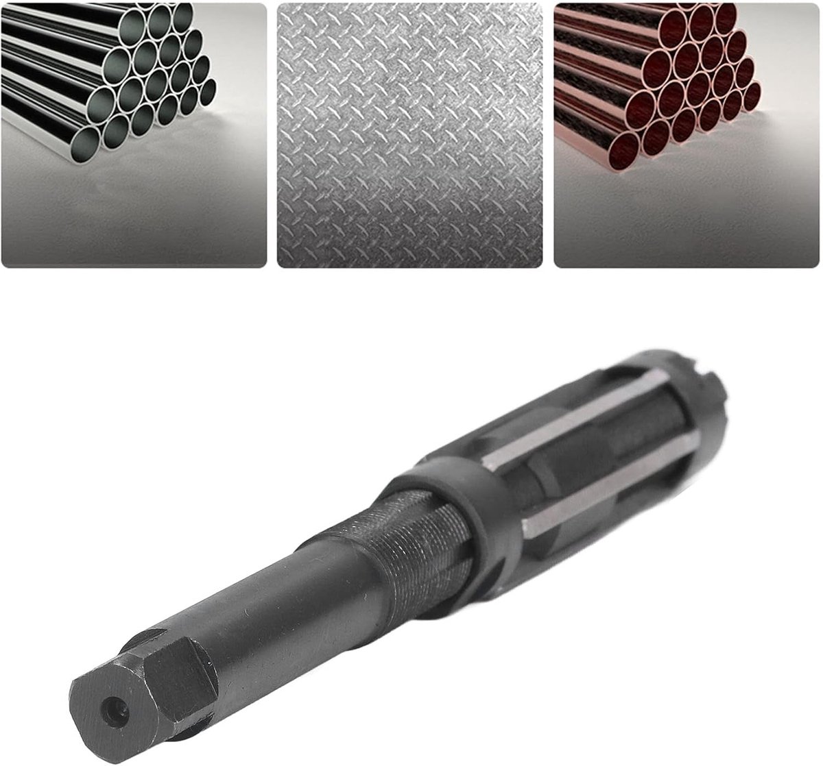 SnelShoppen - Verstelbare Reamers met 6 Groeven 26-29,5mm Hoge Slijpnauwkeurigheid Hand Reamer voor Metaal met Universele As