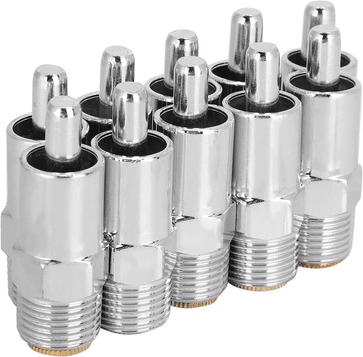 Stainless Steel Pork Waterer, 10pcs Automatic Pork Nipple Drinker Pig Feeder Waterer - ShopVlot