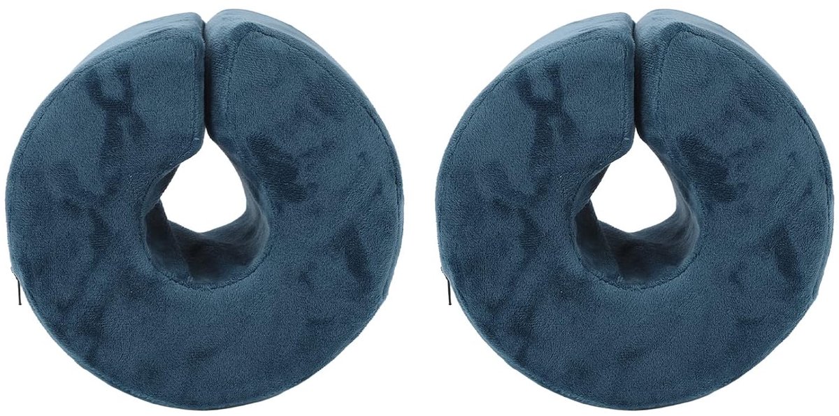 SnelShoppen - 2 Stuks Hak Kussen voor Doorligwonden, Enkel Lift Steun Kussen Herstel na Chirurgie Voet Donut Loop Slaapondersteuning voor Oudere Bedle