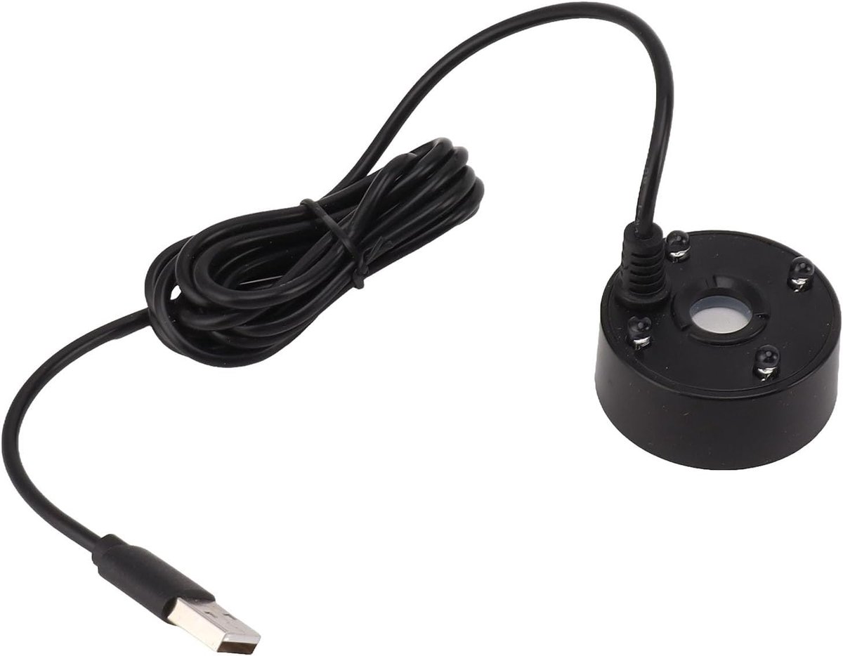 SnelShoppen - USB Mist Maker met LED Verlichting, Ultrasonic Fontein Atomizer voor Vijver, Kleurveranderende Water Nebulizer voor Tuin en Feesten