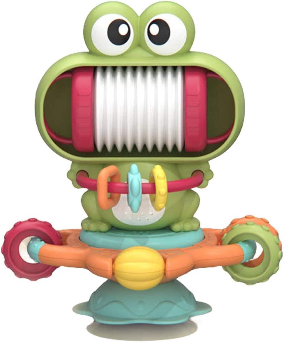 Muziekspeelgoed Kinderstoel - Interactief Speelgoed Zuignap Speelgoed - Spelenderwijs Leren - Afneembaar Orgel - 13.5 x 12.6 cm - Veelkleurig