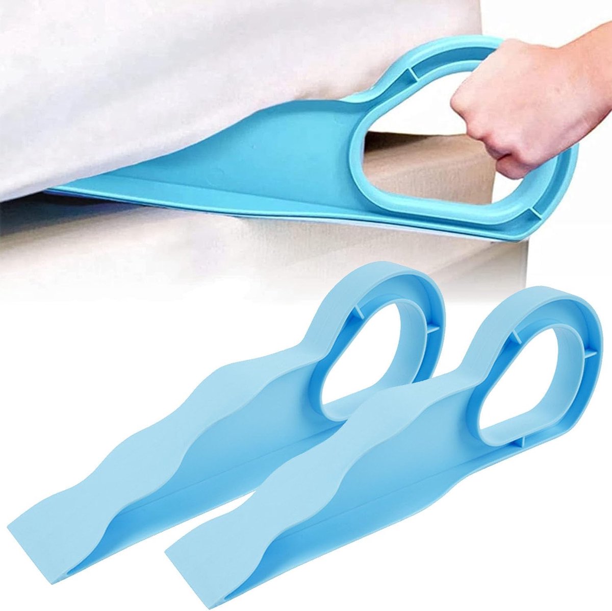 SnelShoppen - Hoogwaardige Matrassenlift, Wedge Tool voor Gemakkelijk Afschudden van Dekens, Duurzaam Plastic, 25x4cm, Ideaal voor Huishoudelijk Gebru