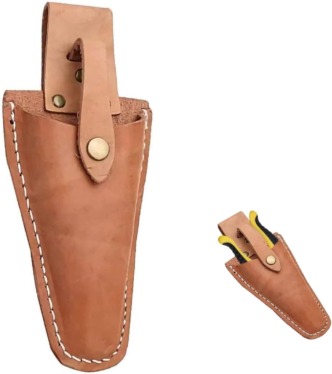 SnelShoppen - Leren Schaar Holsters - Leren Gereedschap Sheath Pouch Houder - Tuin Schaar Holster - Riem Houder Tas Voor Tuin Snoeigereedschap - Besch