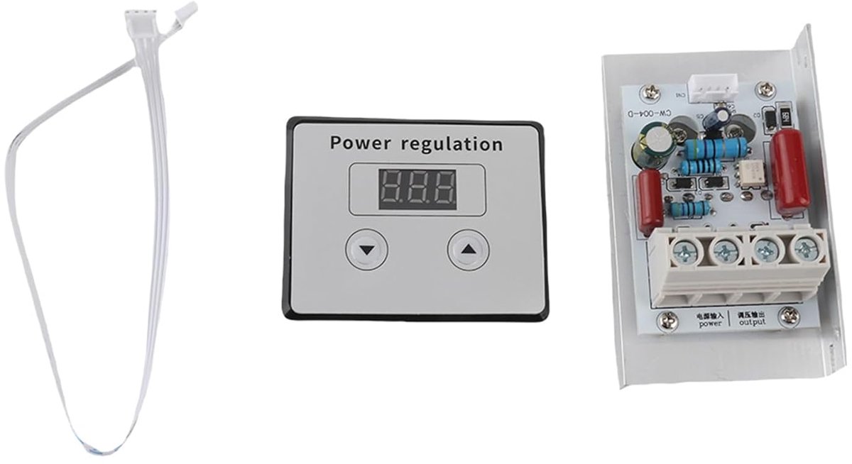 SnelShoppen - 10000W SCR Digitale Voltage Controller Regulator Dimmer Thermostaat AC 220V 80A Vermogen Stabilizer voor Elektrische Apparaten