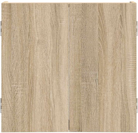 vidaXL - Dartbord - Kabinet - Sonoma - Eiken - 56 - x - 12 - x - 53,5 - cm - Bewerkt - hout van vidaXL — afbeelding 3