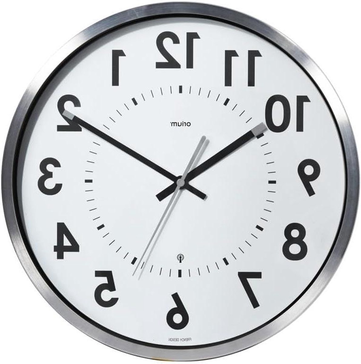 Radiogestuurde Klok - Wandklok Analoog - Tijd Weergeven - Automatische Tijd - 30 cm - Aluminium