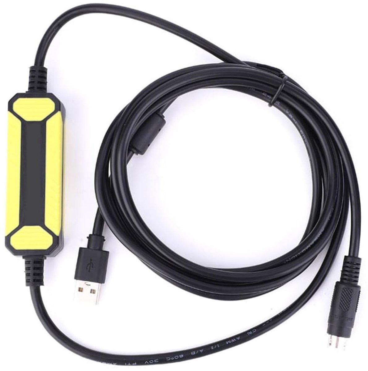 SnelShoppen - Programmeerkabel Mini-DIN Geschikt voor FX1S/1N/2N/3U FX Serie PLC USB-SC09-FX 2.5 Meter, Stofdicht en Waterdicht
