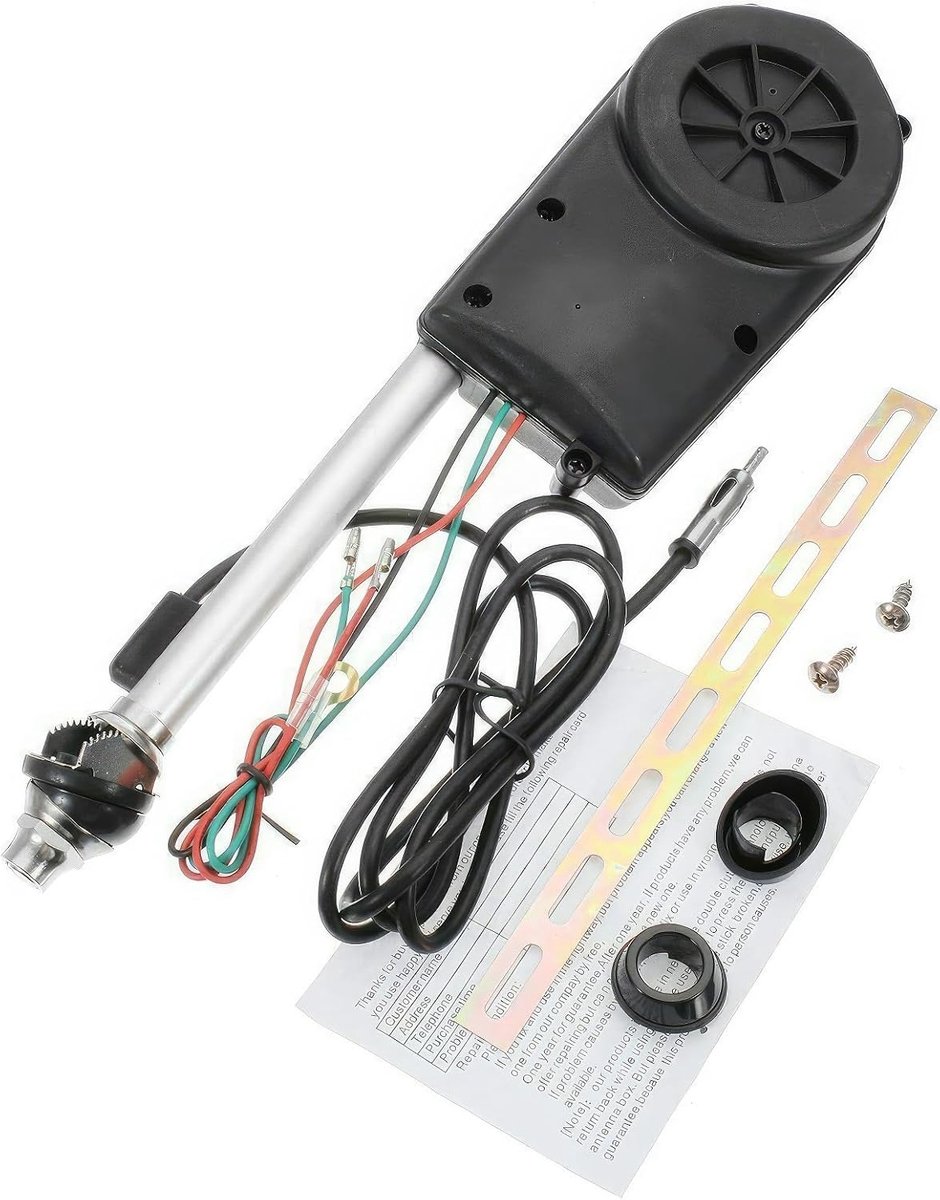 SnelShoppen - Auto Elektrische Radio Automatische Antenne, 12VDC Vervangingsvleugel Montage Elektrische Auto Luchtverbinding Kit Antenne