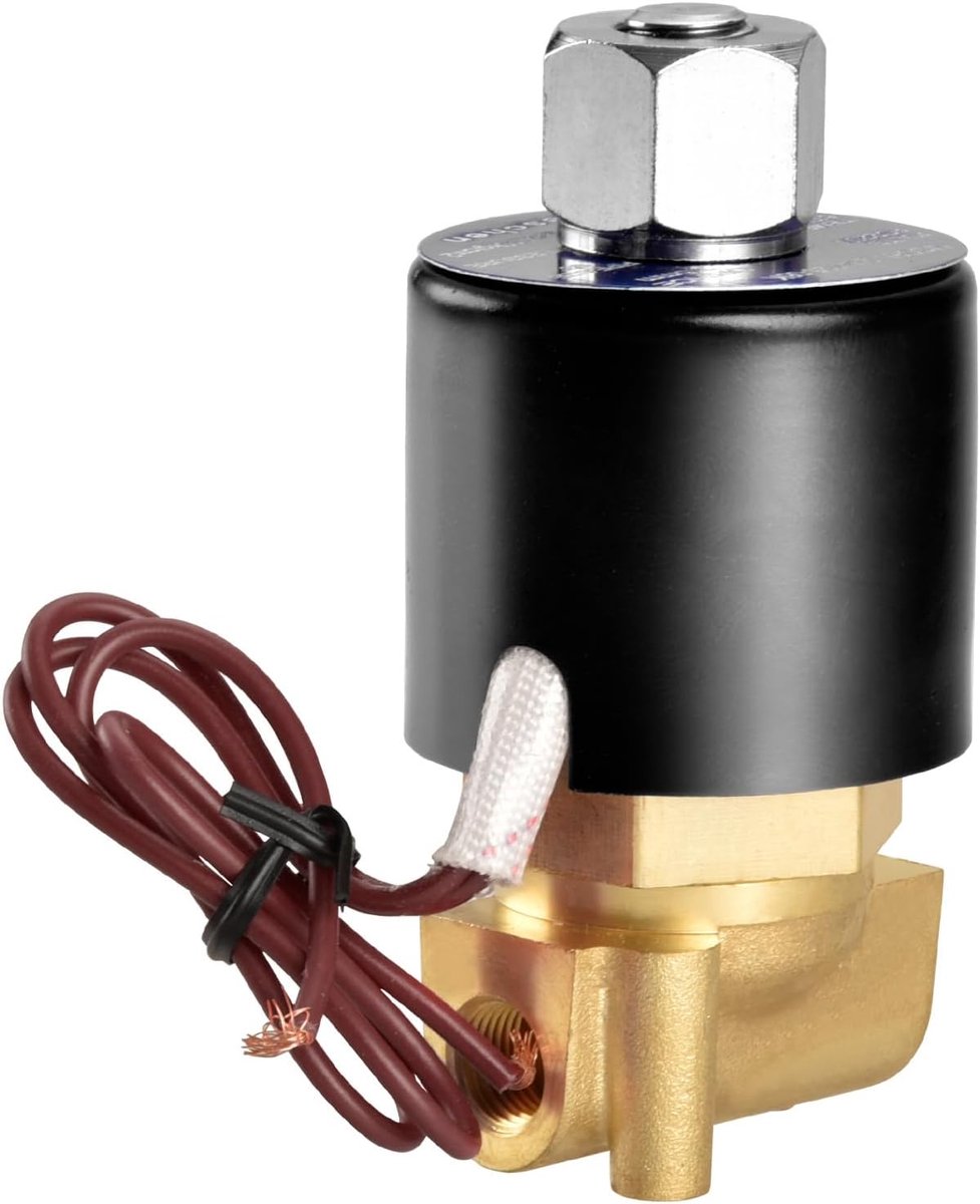 SnelShoppen - Heschen Messing Elektrische Solenoïde Ventiel 2WK025-06 1/8 Inch DC 24V Directe Actie Water Lucht Gas Normaal Open
