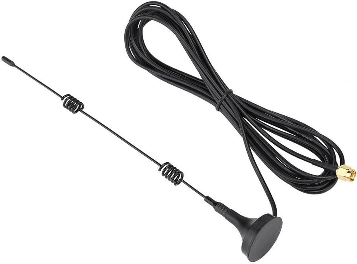 WiFi antenne 8dB - SMA bus met magnetische basis - hoge versterking - verbeterde signaalontvangst - ShopVlot