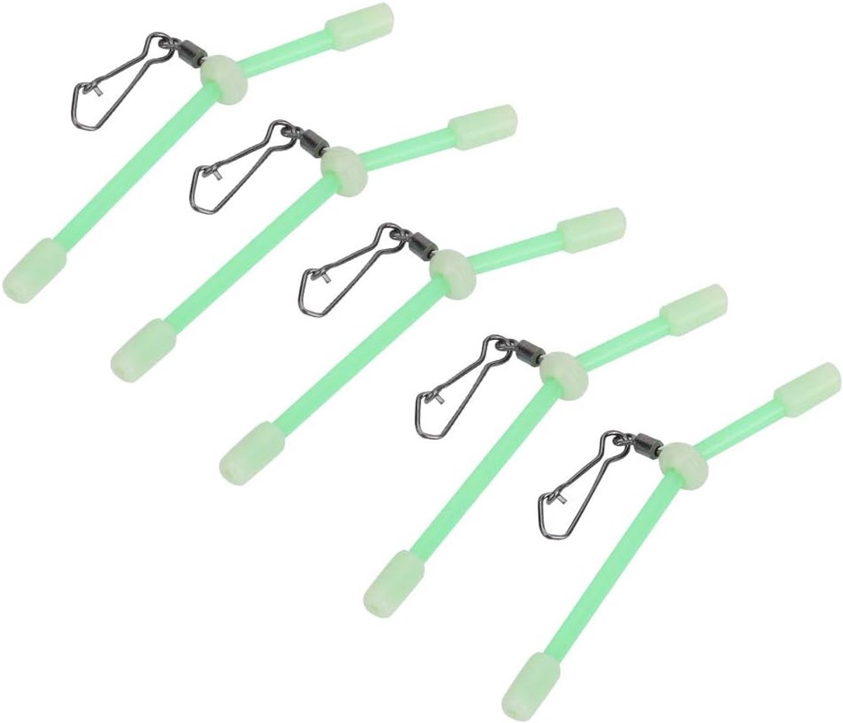 SnelShoppen - 5-delige Silent PVC Balance Stekker voor Vissen - Antibooms Seefotografie - 7 cm - Ideaal voor Nachtvissen en Meer
