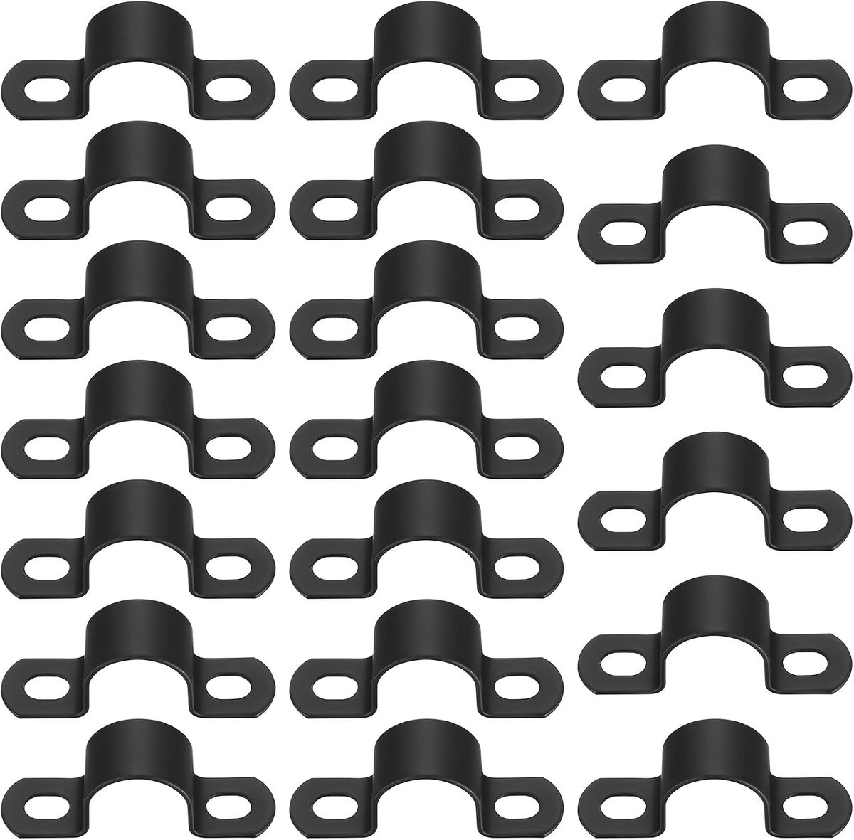20 Pcs Hose Clamps, 25mm U Shape Pipe Clamps, Cable Clips, Saddle Hose Clamps, Metal Pipes, Belt Clamp, Tube Clamps - ShopVlot