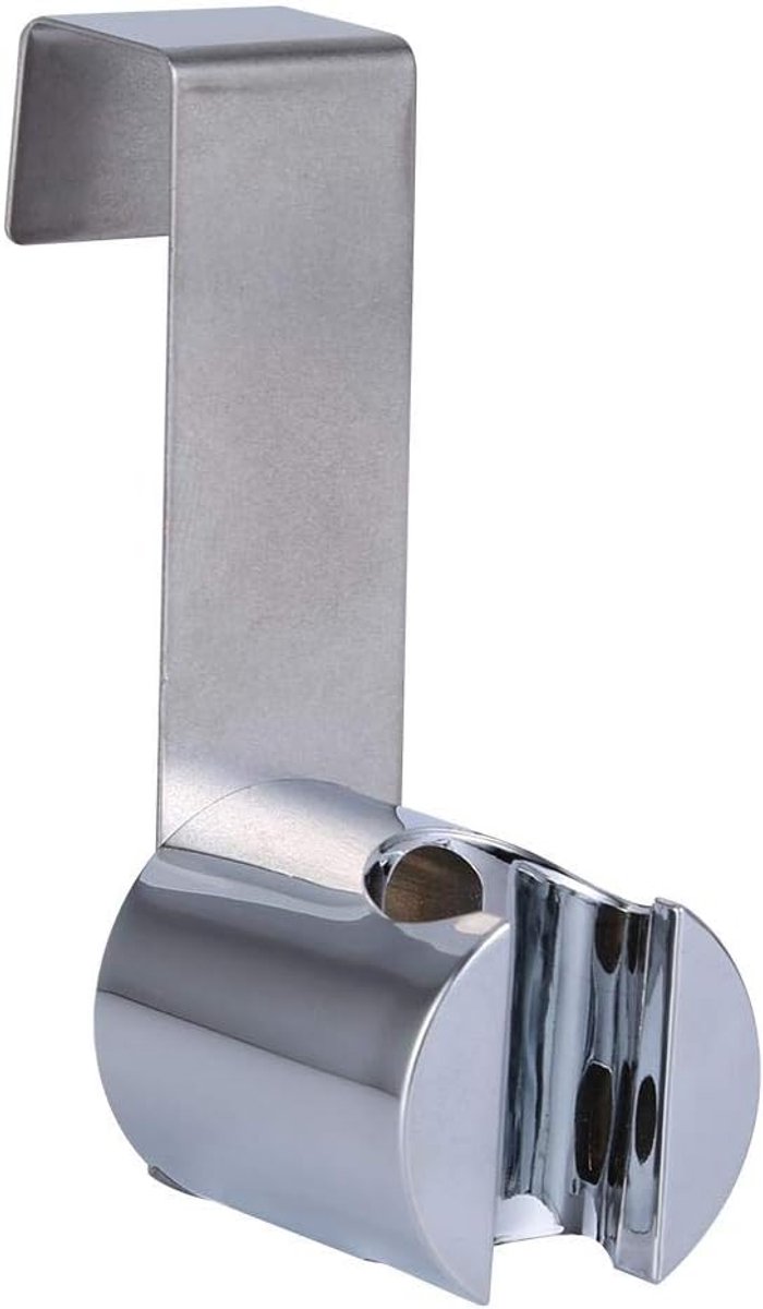 SnelShoppen - Douchekop Houder RVS Wandmontage Handdouche Steun Push Rod Beugel voor Handdouche Toilet Bidet Sprayer Geborsteld (Één Positie)