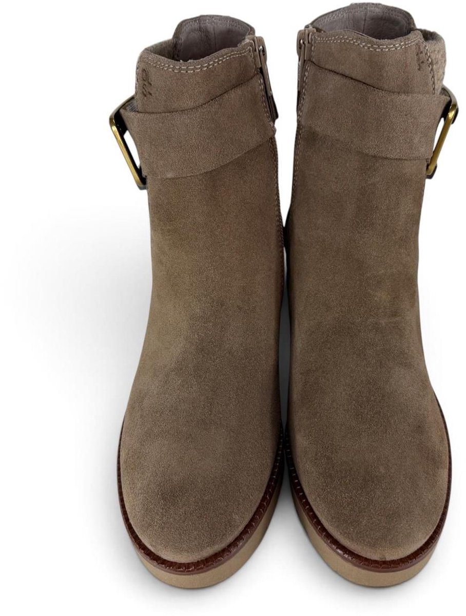DL Sport 7223 taupe damesboots voor steunzolen