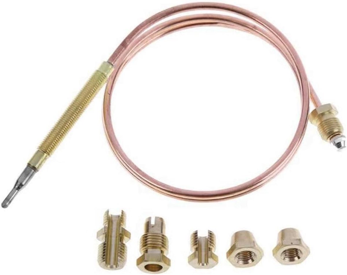 Thermokoppel Gasfornuis - Onderdeel Brander - Reparatie Apparaten - Universele Pasvorm - 60 cm - Koperkleur