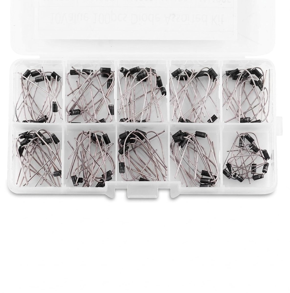 Diodeset 100 stuks - 10 Waarden - Rectifier Diodes - Perfect voor elektronica projecten - ShopVlot