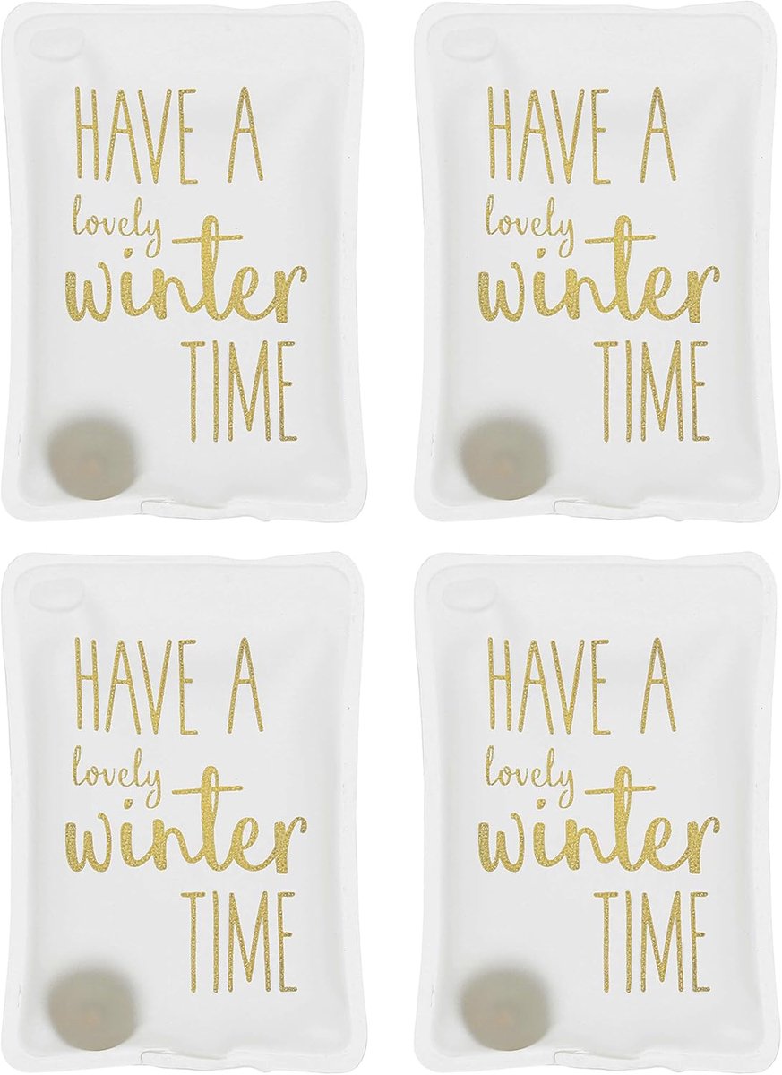 SnelShoppen - Handwarmers Set, Herbruikbare Pocket Warmers met Motieven, Verwarmingspads tot 55°C voor Koude Dagen en Onderweg
