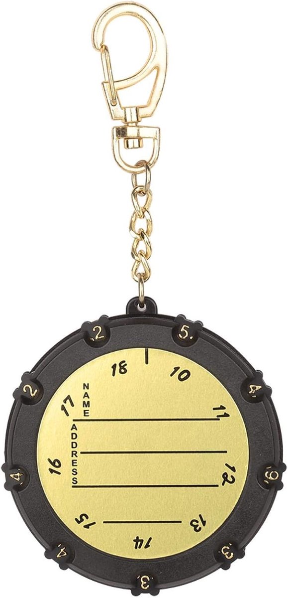 SnelShoppen - Golf Score Teller, 18 Holes Golf Score Counter Klikker, Verstelbare Golf Scorehouder, Duurzame Score Putt Master Kaart Teller met Clip S