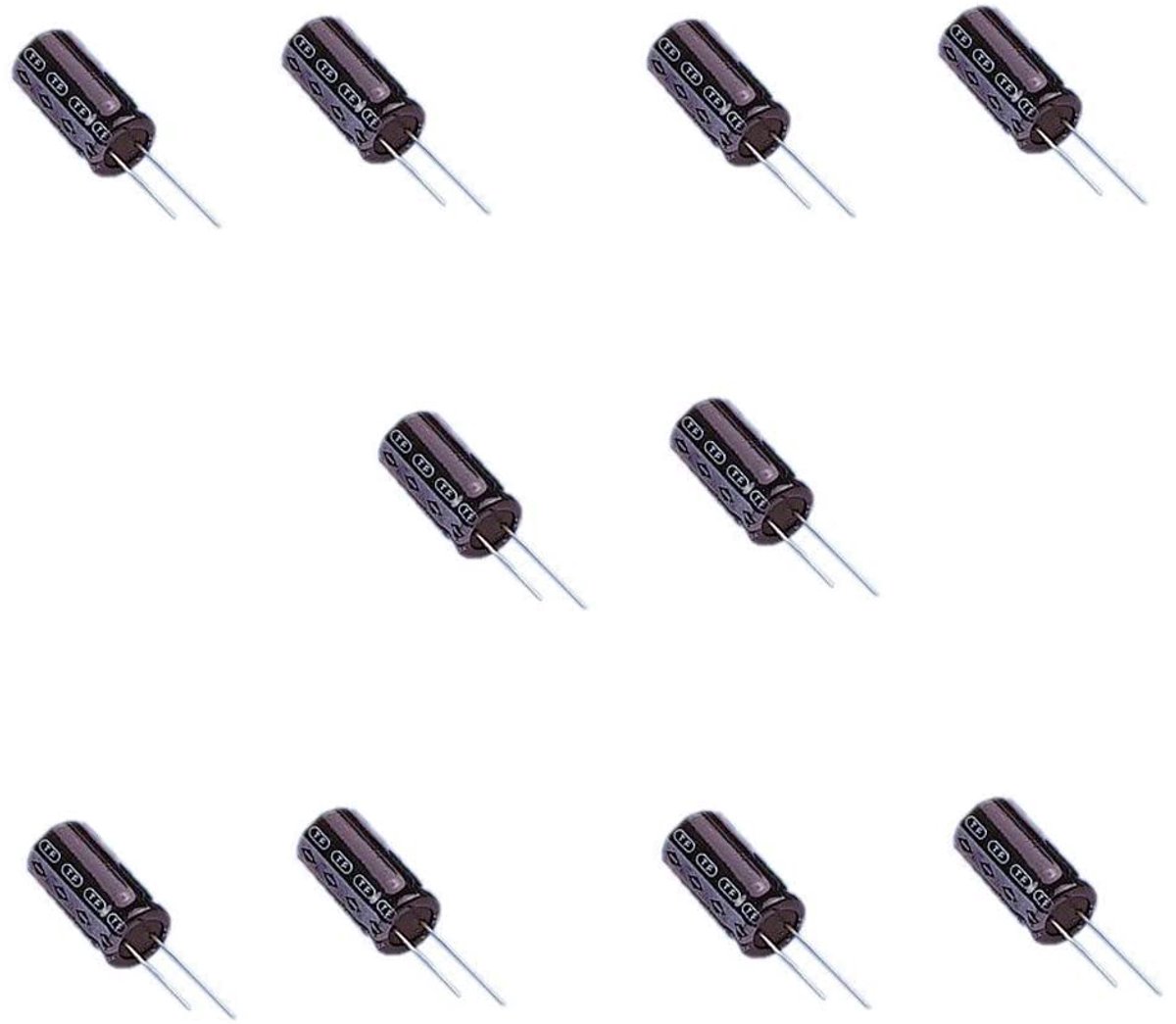 Geëlektrolyseerde condensatoren 1000 uF - Set van 10 - 10 V - Geschikt voor elektronica - ShopVlot