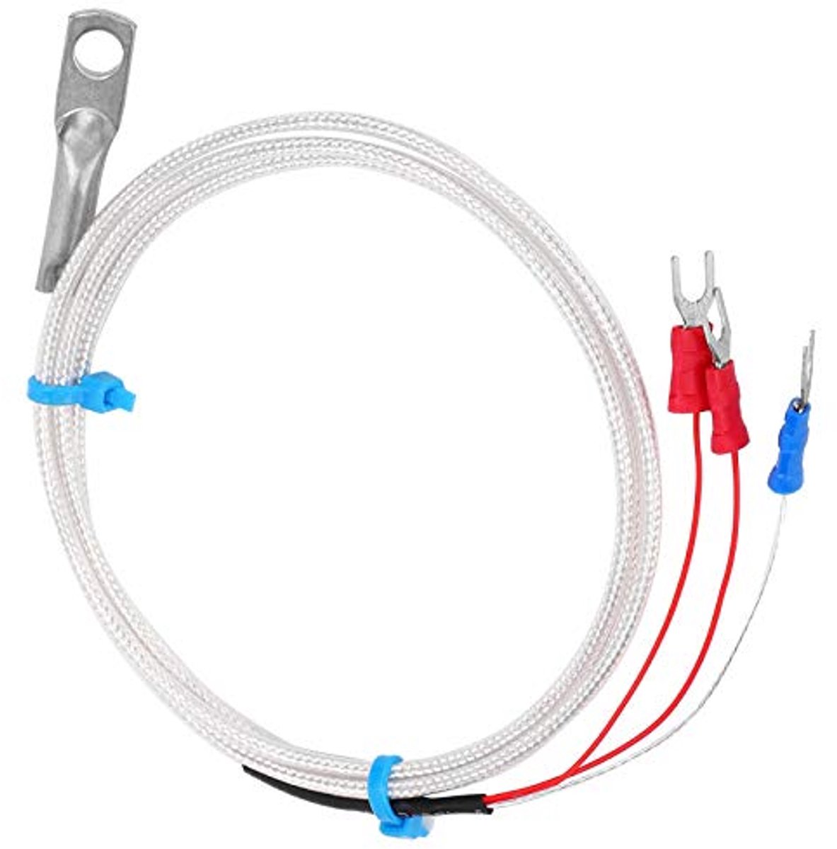 SnelShoppen - Temperature Sensor Probe PT100 Thermistor Temperatuur Sensor RVS Probe 5m Voor Nauwkeurige Temperatuurmeting