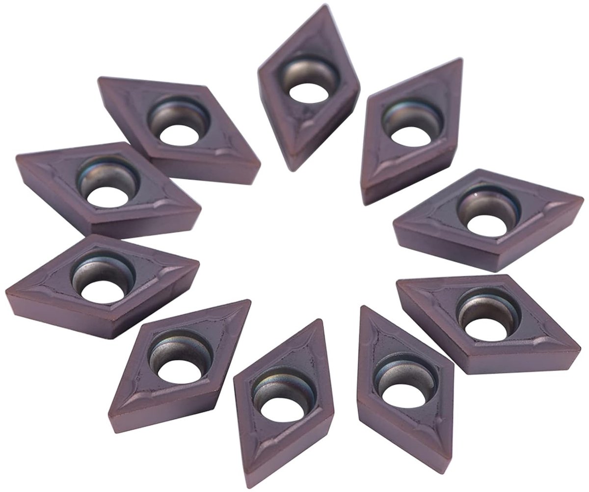 SnelShoppen - Carbide Inserts 10Pcs/Set, DCMT11 Insert CNC Snijgereedschap, Harde Staal Tips, Duurzaam, Voor Draai- en Freeswerkzaamheden