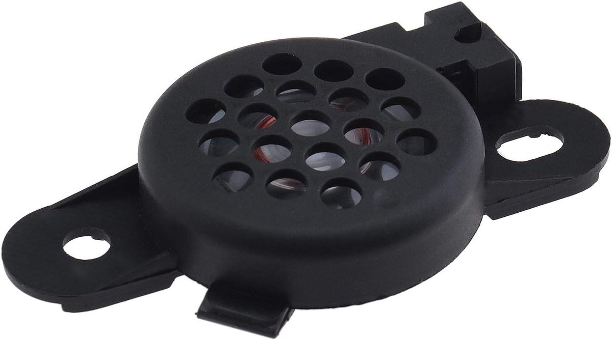 SnelShoppen - Parking Waarschuwingssensor Speaker Buzzer Alarm Zwart voor Achteruitrijden 5Q0919279, 8E0919279, 5K6971502A van Hoogwaardig ABS Kunstst