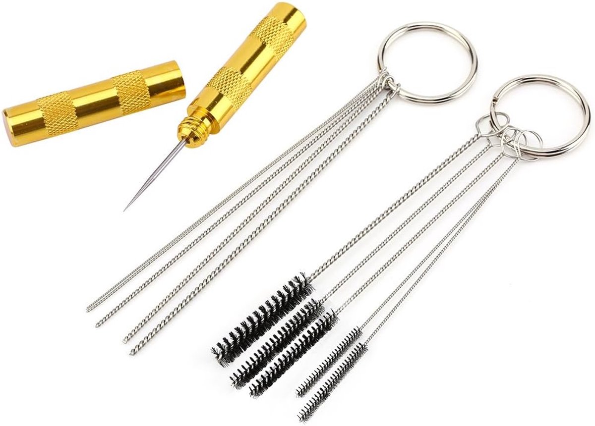 SnelShoppen - Airbrush Set 180k - Airbrush Spray Gun met Reinigings- en Reparatietools, RVS Naald & Borstel Set voor Hobby en Professioneel Gebruik