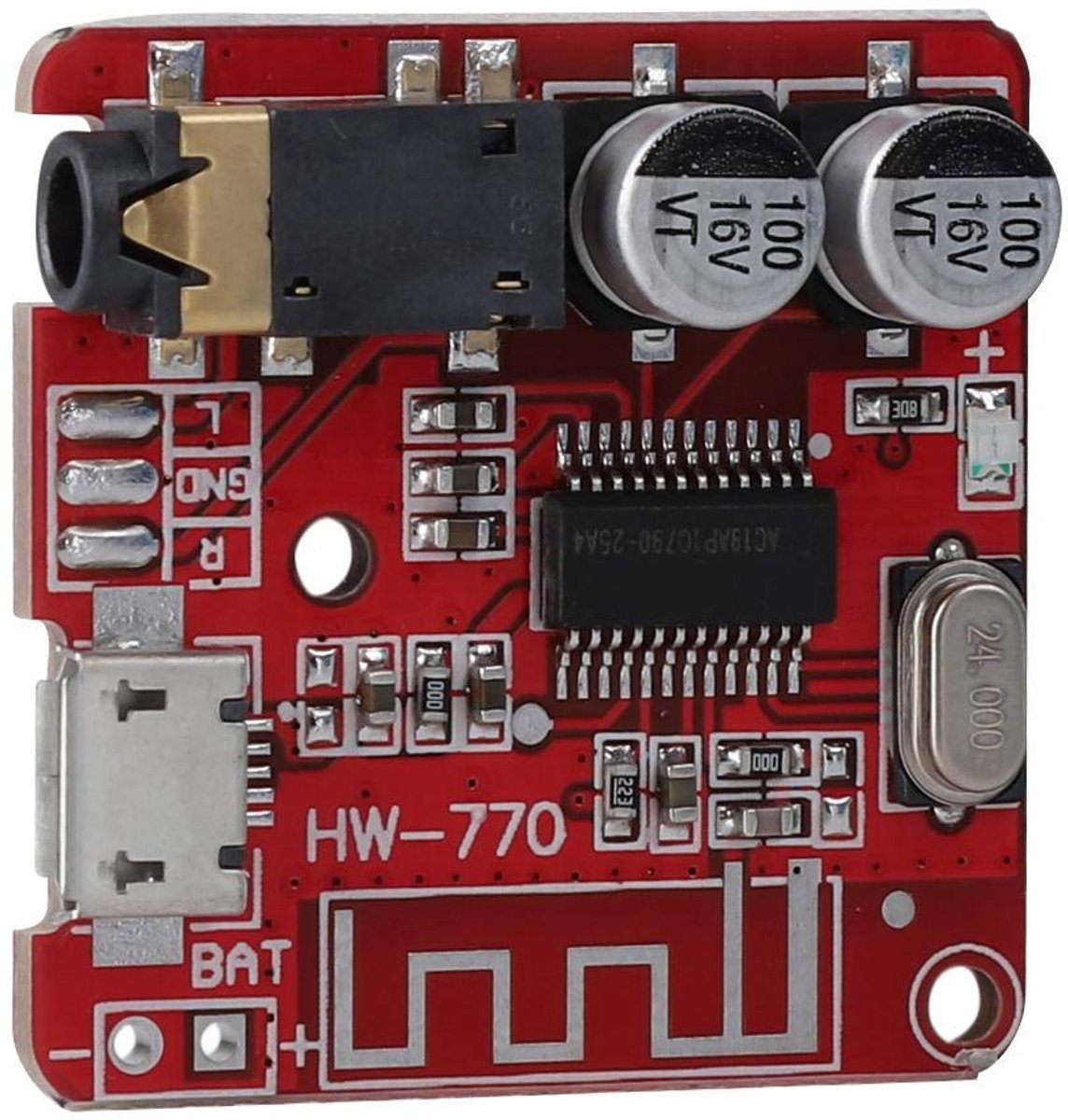 SnelShoppen - Bluetooth 4.1 Audio Receiver Module MP3 Decoder Board Stereo Versterker USB Digitale Amplifier Voor Auto, Perfect Voor Feest En Camping