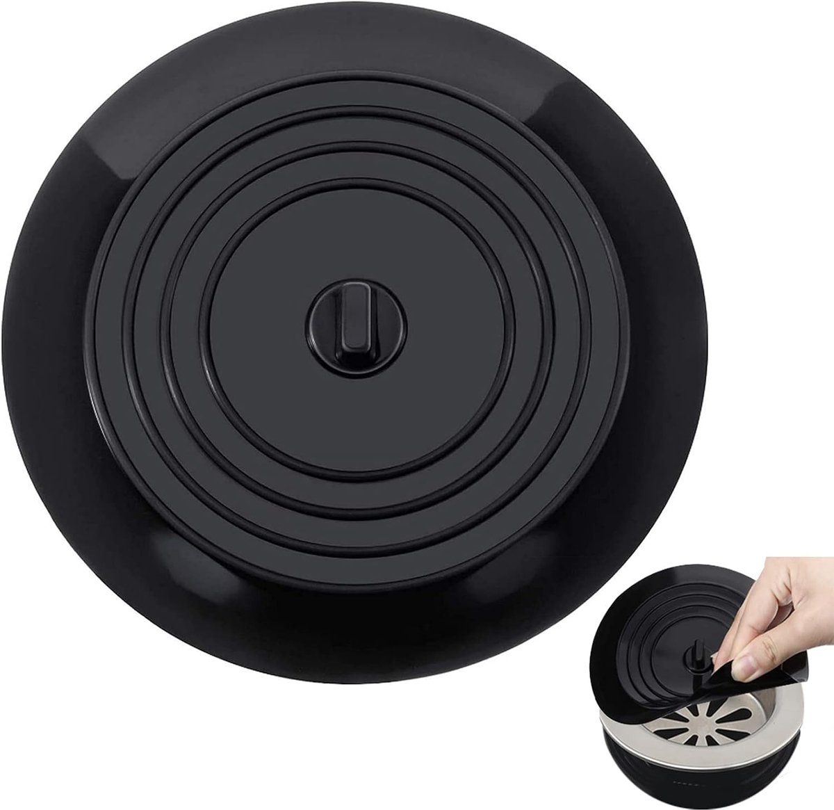 Afvoerstopper 6 Inch - Siliconen - Geschikt voor elke afvoer - Voorkomt lekkage - ShopVlot