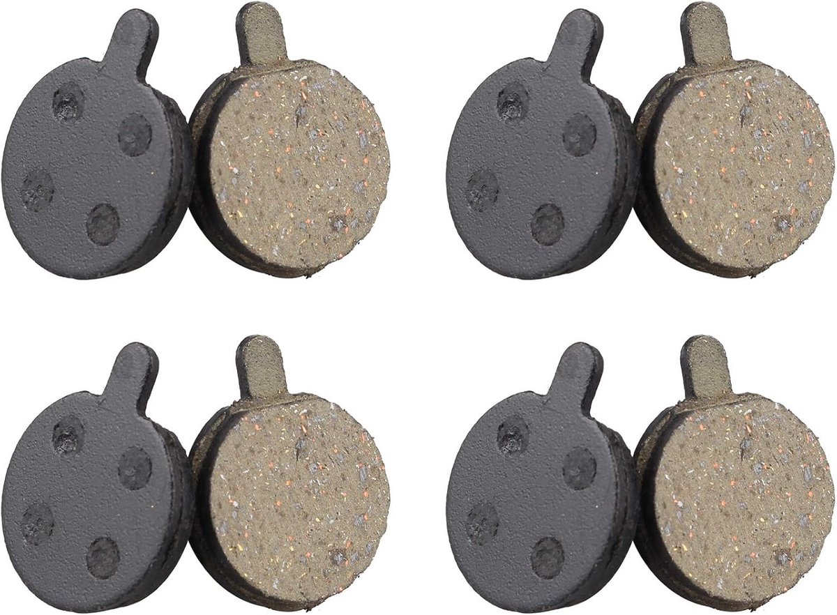 SnelShoppen - 4 Pairs Remblokken voor Fietsschijven - Hars en Semi-Metalen Materiaal - Vervangingsset voor ZOOM DB280/DB350/DB450/DB550/DB650 - Lange
