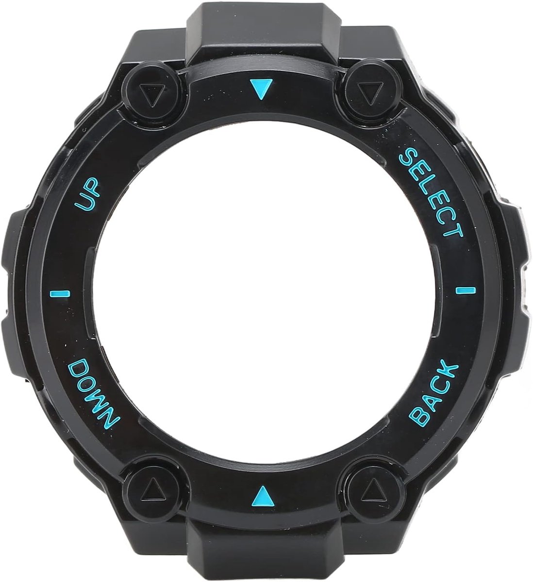 SnelShoppen - Smartwatch Beschermhoes voor Amazfit T-REX PRO, Anti-Kras Bumper Hoes, Duurzaam Plastic, Lichtgewicht Bescherming, Blauw