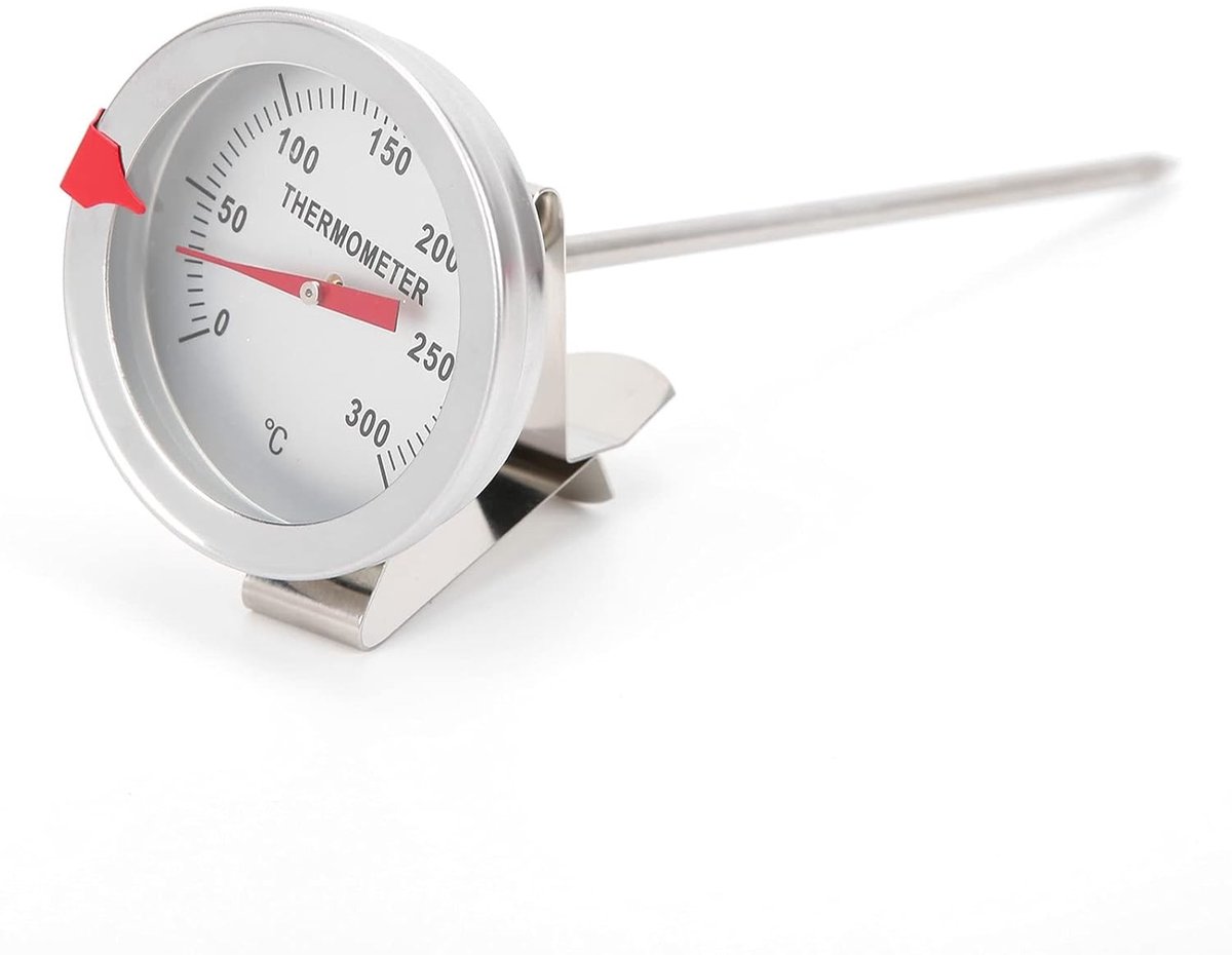 Frituurthermometer - Roestvrijstaal - 15 cm - Meetinstrument voor Koken en Frituren - Voor Thuisgebruik