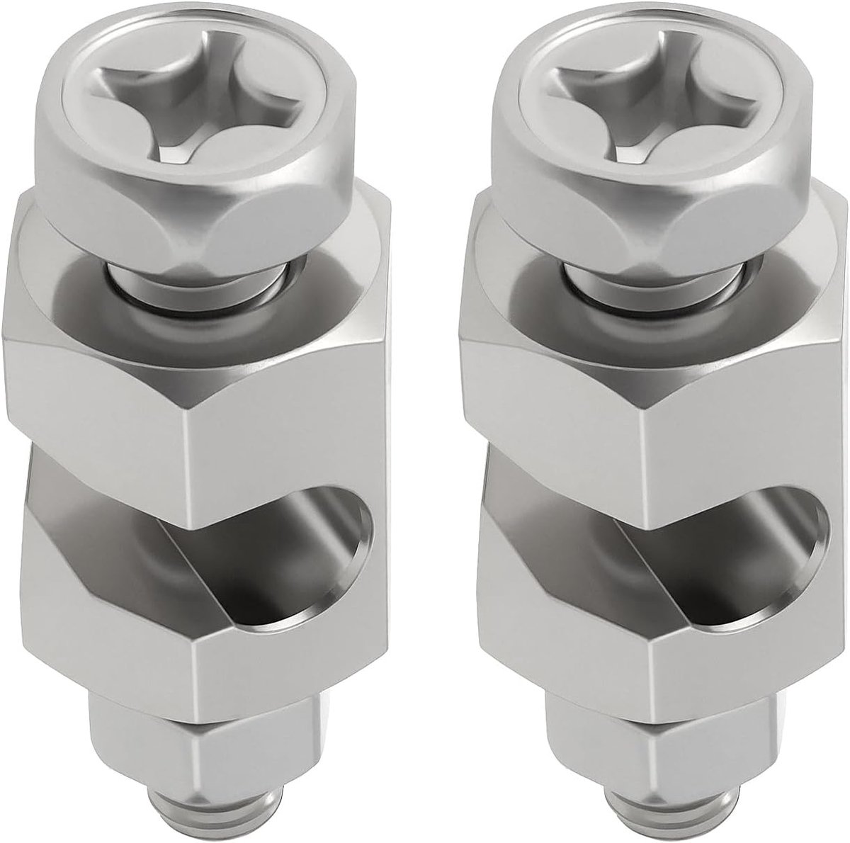 SnelShoppen - 2Pcs Zonnepaneel Clips Aarde Klem voor Photovoltaïsche Kabel 2.5/4/6/10 mm² en AWG 14/12/10/8/6 - Hoge Spanning Ondersteuning voor Huize