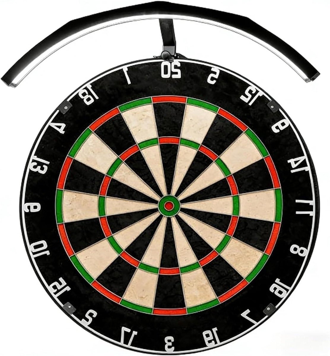 Led Dartsbord Verlichting - Schaduwvrije Omranding - Verbeterde Zichtbaarheid - Universele Pasvorm - 90° Dekking - Zwart