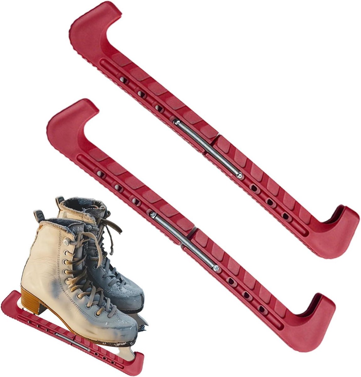 Schaatsbeschermers - Schaats Covers - Schaatsen Beschermen - Verstelbaar - 1 Paar - Blauw