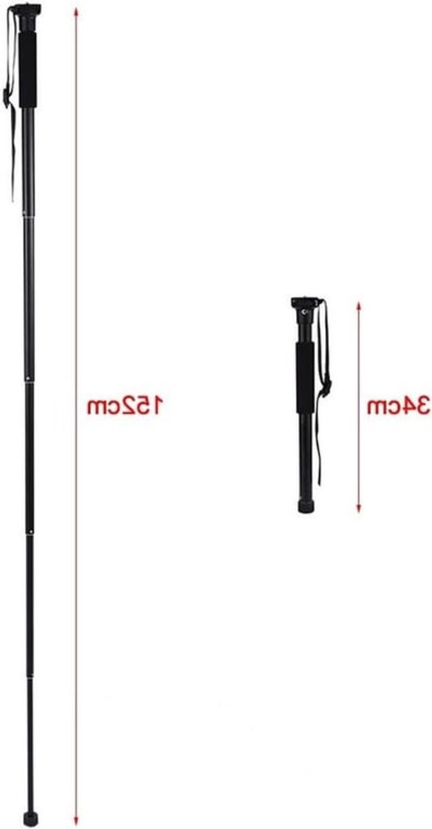 Verstelbare Aluminium Mono Pod voor DSLR en DV - Stabilizer en Camera Stand voor Fotografie en Videografie