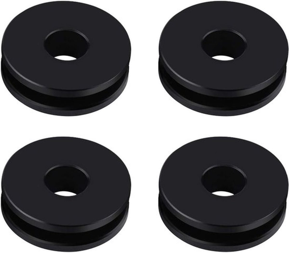 Verstelbare Windscherm Grommets voor Motorfietsen - 4 Stuks Geschikt voor Road King en Heritage Softail, Duurzaam en Eenvoudig te Installeren