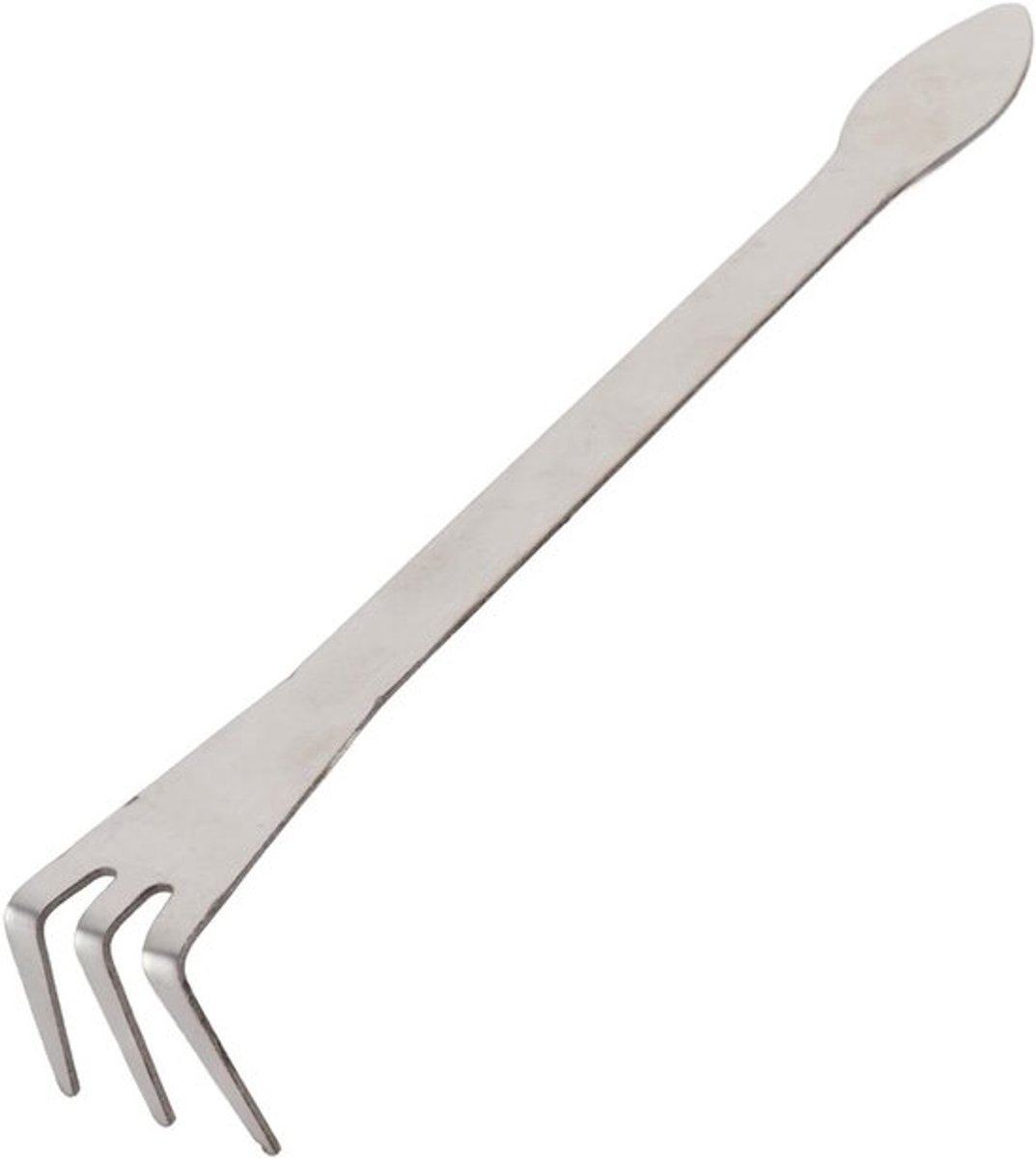 Ergonomische 3-prong bonsai rake van roestvrij staal voor het losmaken van tuinplanten en wortels