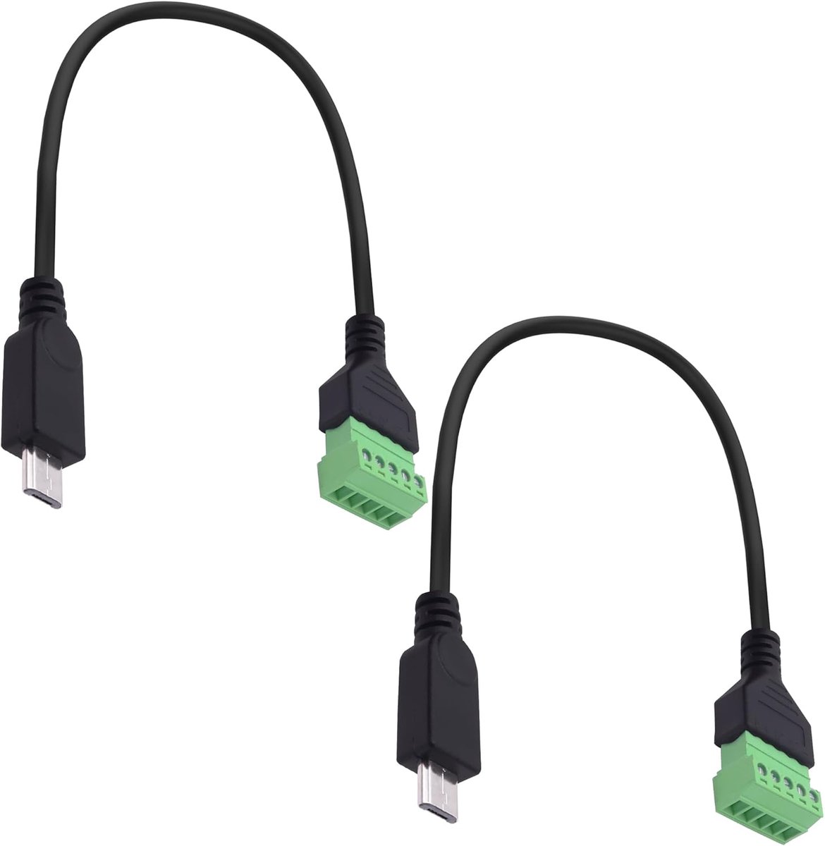 Micro-USB Screw Clamp Plug, Cable 5-Pin Bolts, Screw Shield, Terminal, Pluggable Type Converter, Extension Cable - ShopVlot